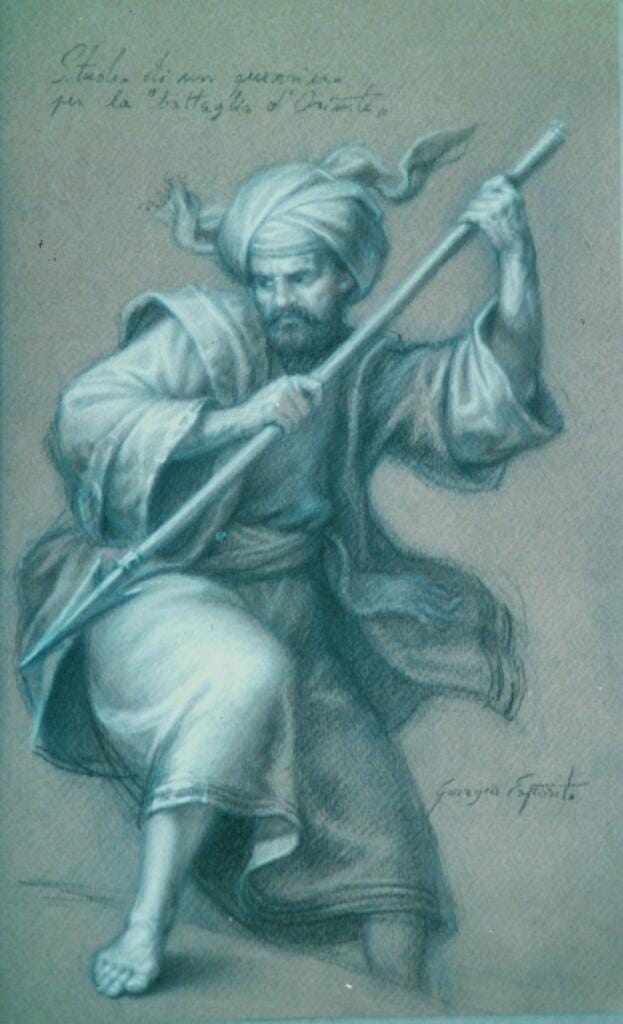 Studio di un guerriero per la battaglia d'Oriente - Giorgio Esposito