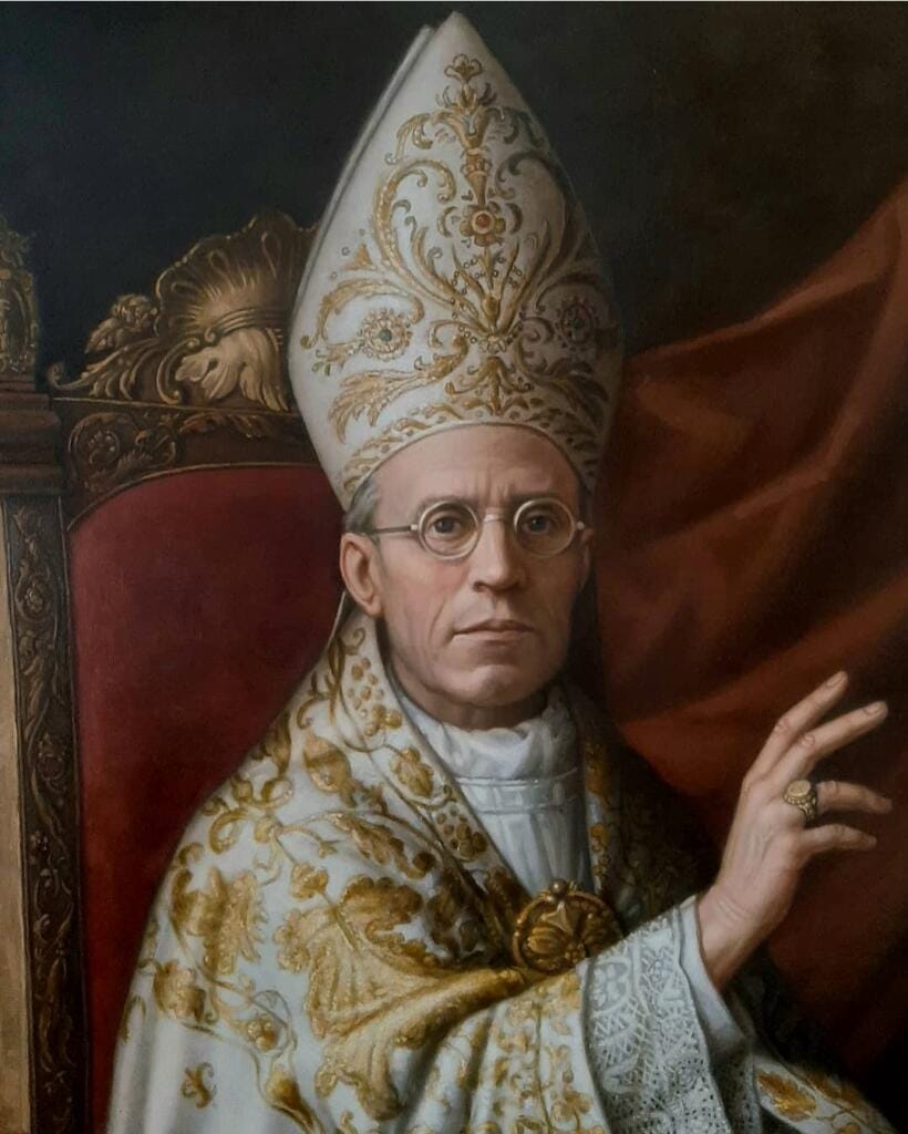 Ritratto di Pio XII - Giorgio Esposito - Particolare