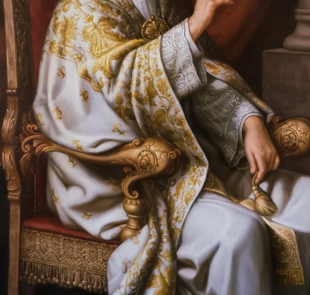 Ritratto di Pio XII - Giorgio Esposito - Particolare