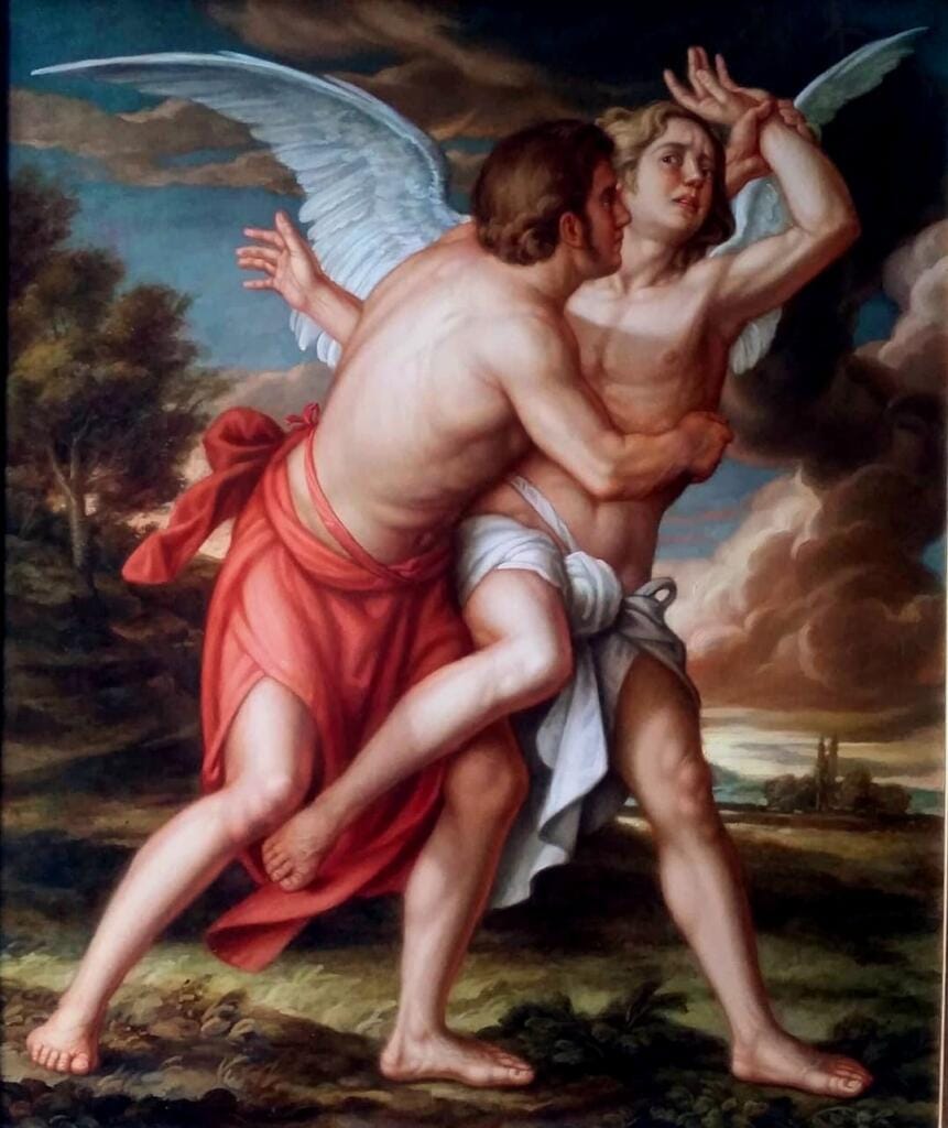 La lotta di Giacobbe con l'Angelo - Giorgio Esposito