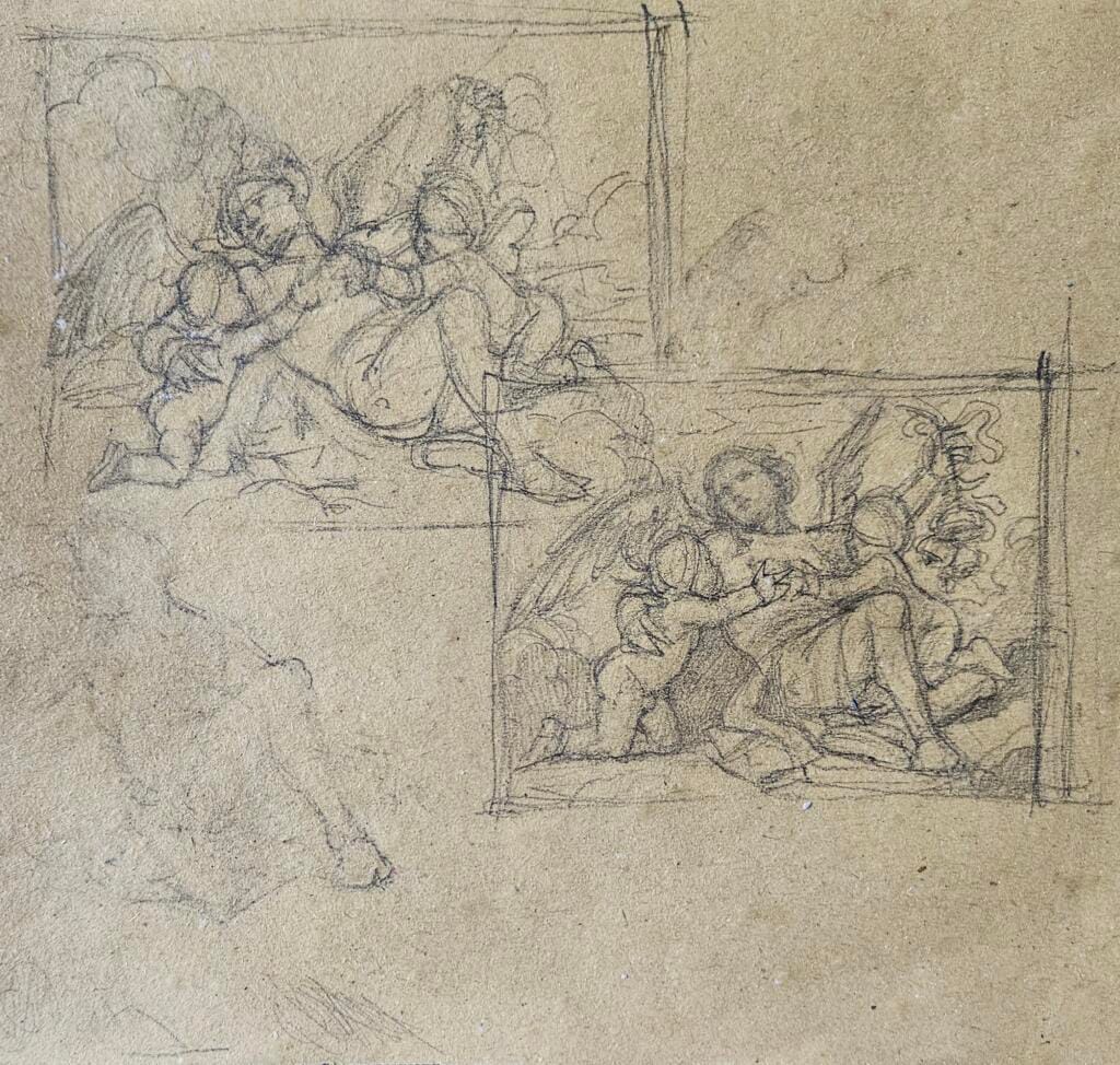 Due bozzetti d'angeli – Giorgio Esposito