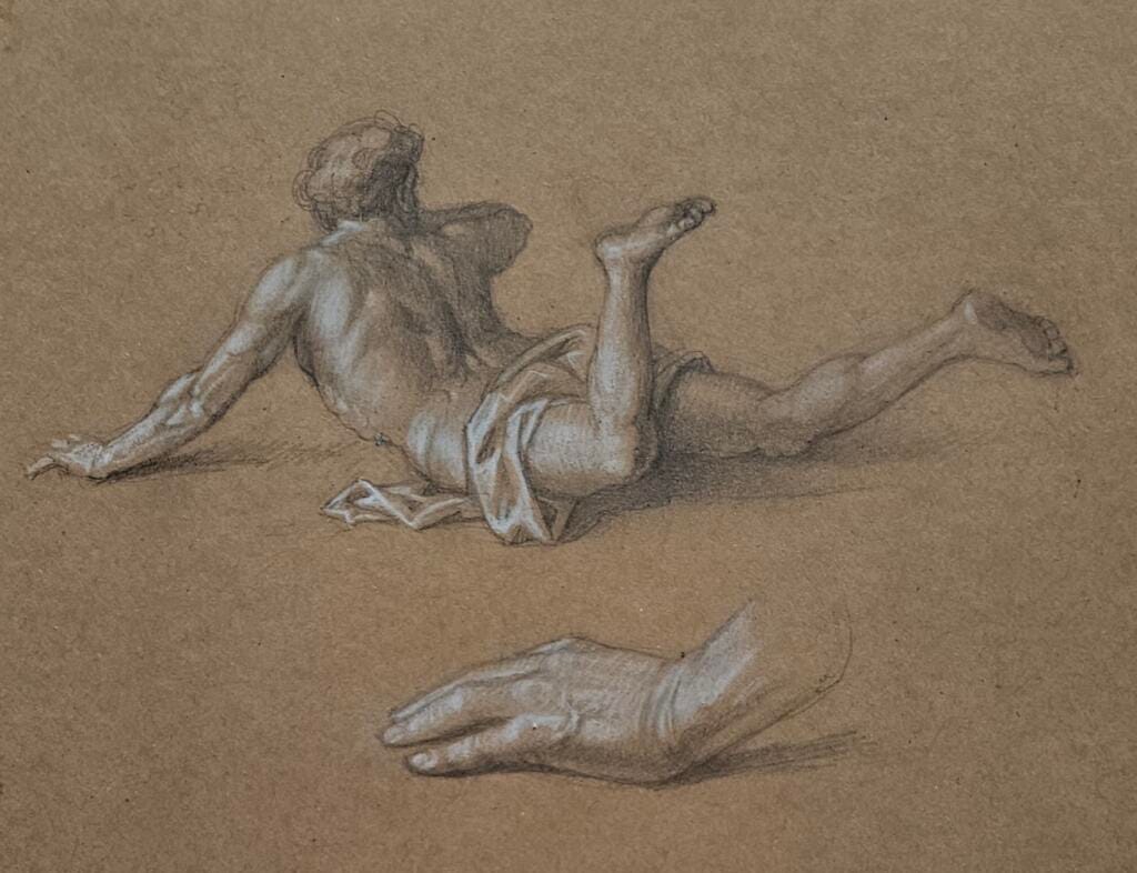 Nudo caduto e mano – Giorgio Esposito