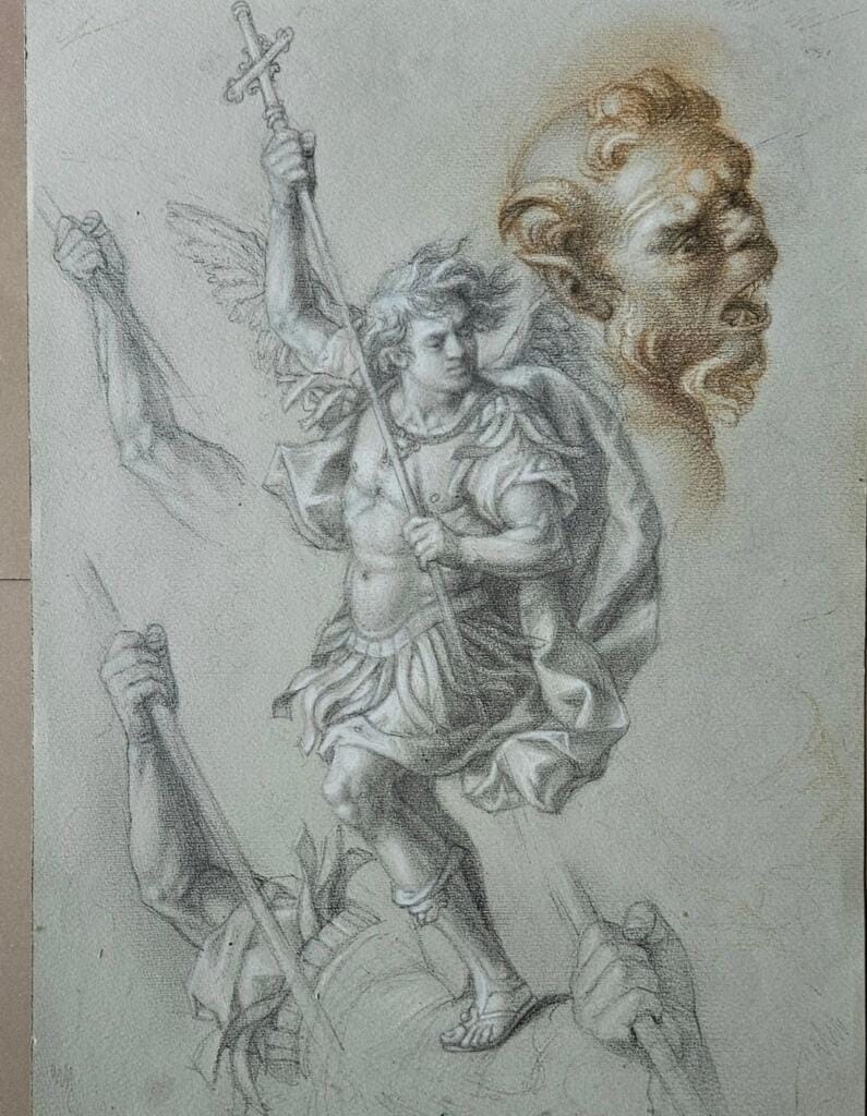 Studio di San Michele - Bozzetto per San Michele Arcangelo – Giorgio Esposito