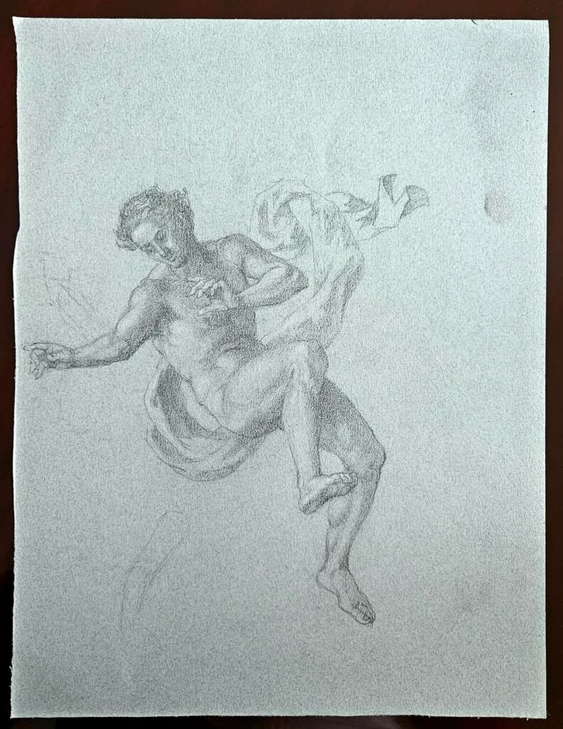 Studio di nudo in caduta – Giorgio Esposito
