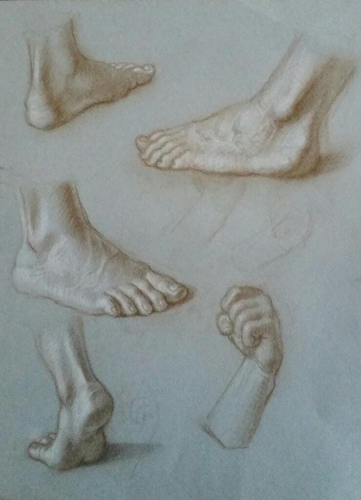 Studio di piedi e mano – Giorgio Esposito