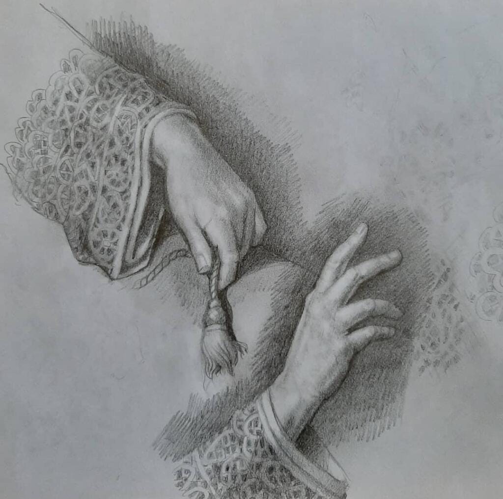 Studio mani - Bozzetto per Pio XII – Giorgio Esposito