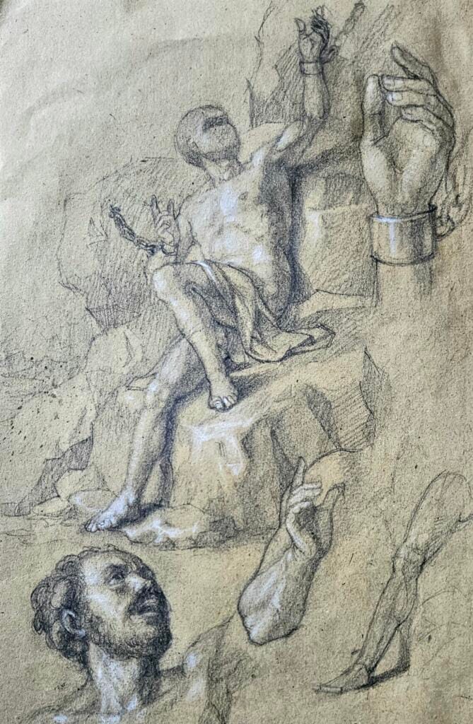 Studio per Prometeo incatenato – Giorgio Esposito