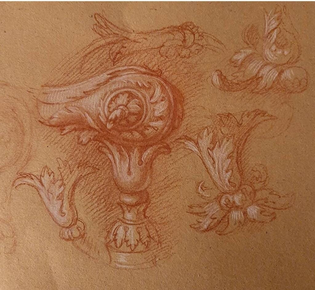 Studio sedia - Bozzetto per Pio XII – Giorgio Esposito