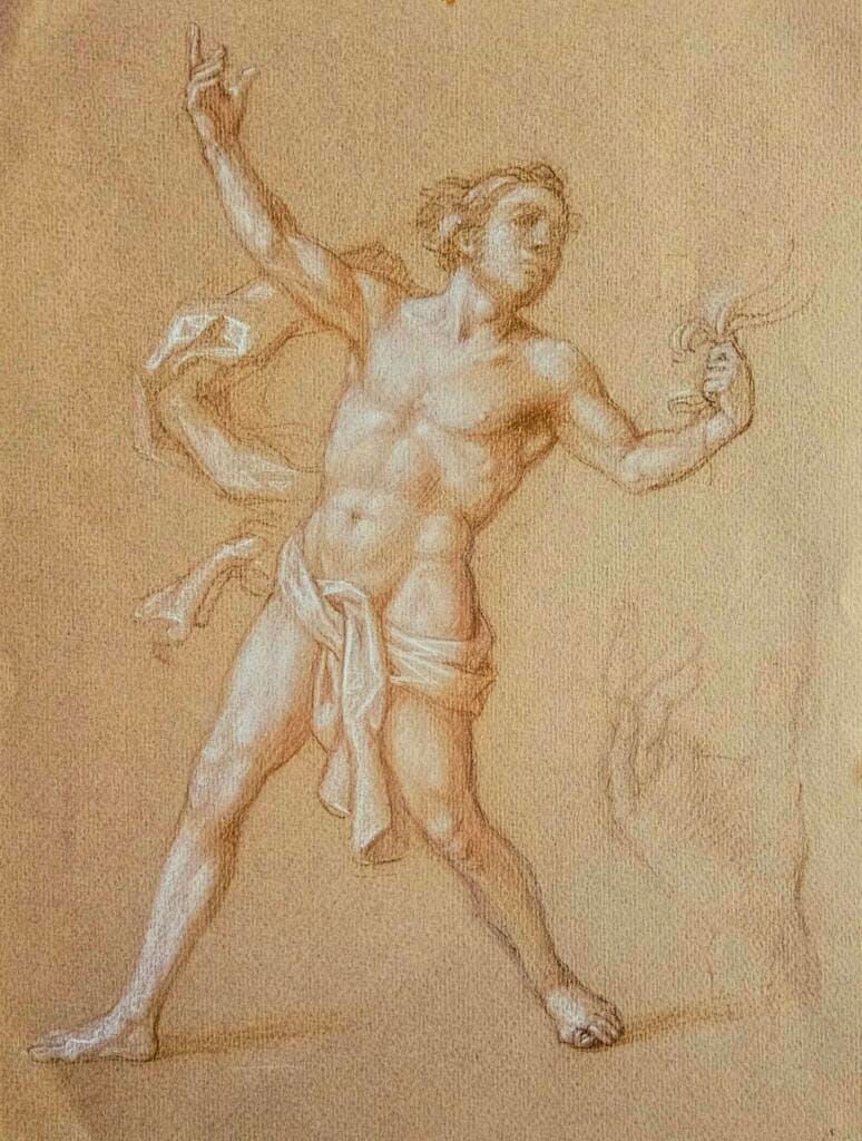 Studio uomo di sinistra - Bozzetto per la passione domata – Giorgio Esposito