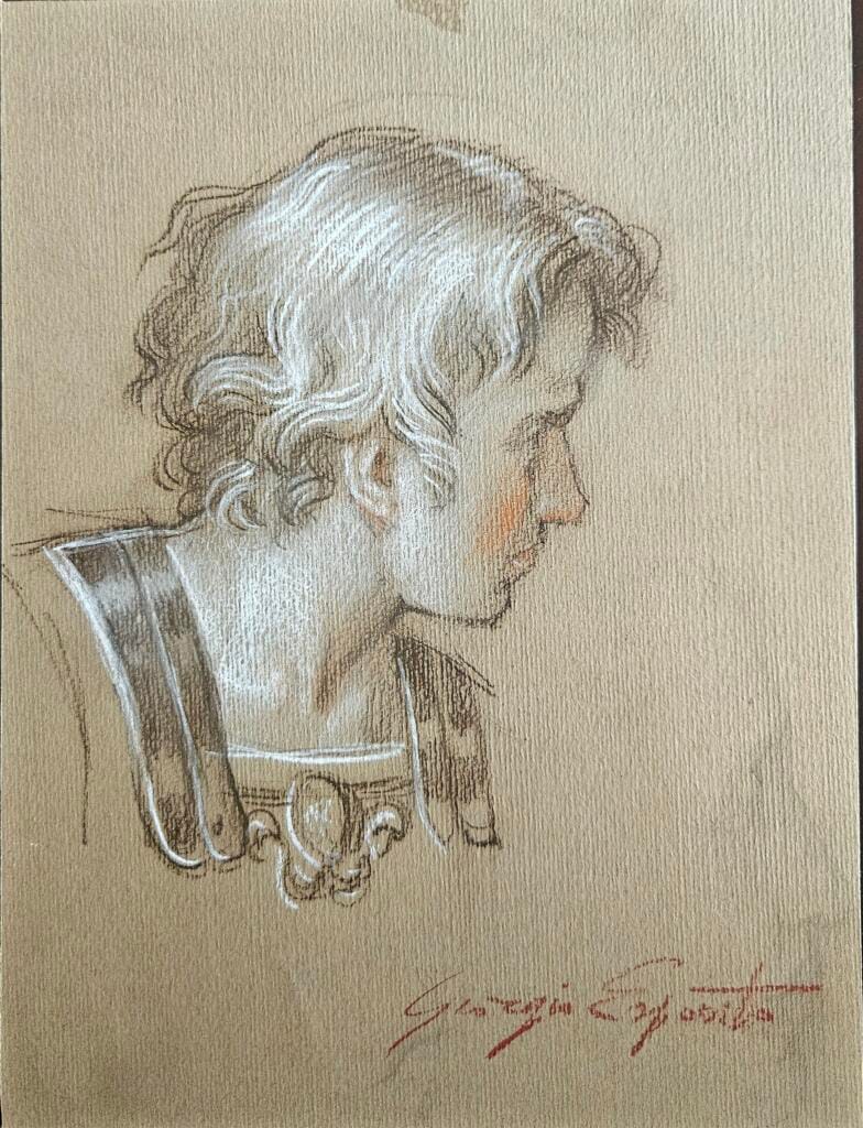 Studio volto - Bozzetto per Ratto delle Sabine – Giorgio Esposito