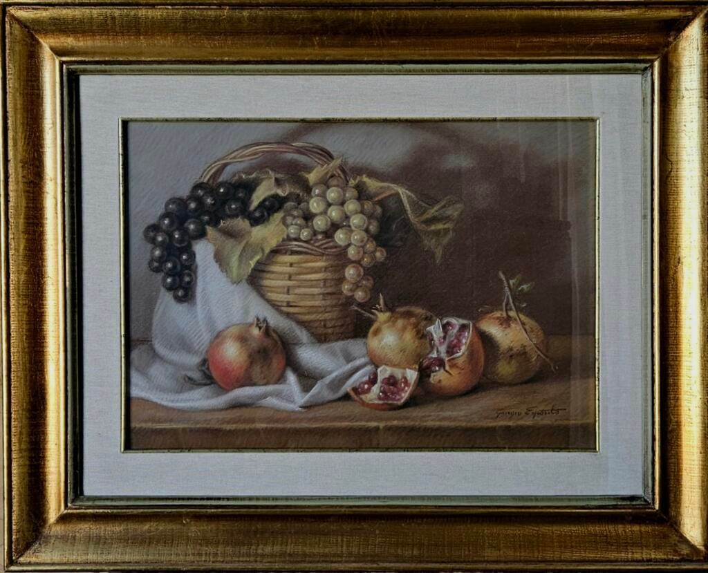 Natura morta con uva e melagrane – Giorgio Esposito