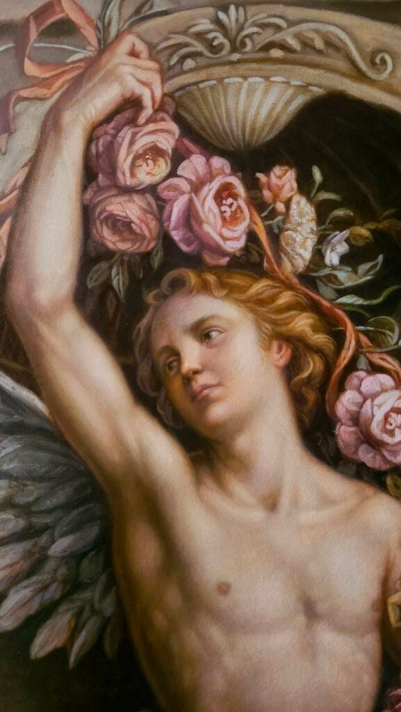 Angelo delle rose – Giorgio Esposito - Particolare