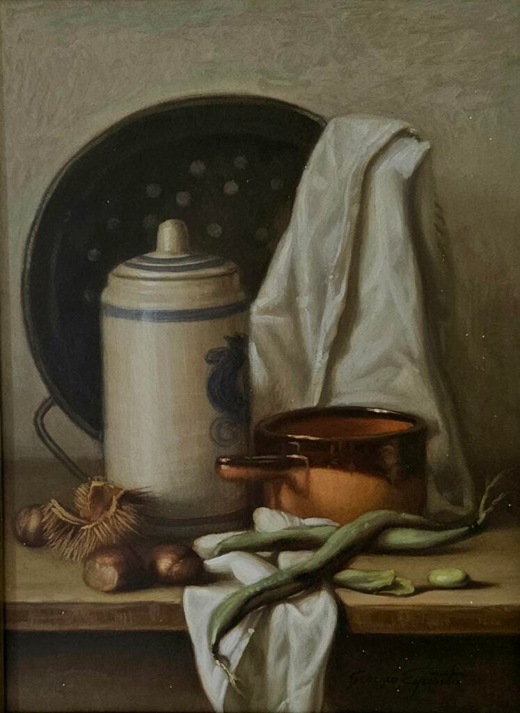 Natura morta con fave – Giorgio Esposito