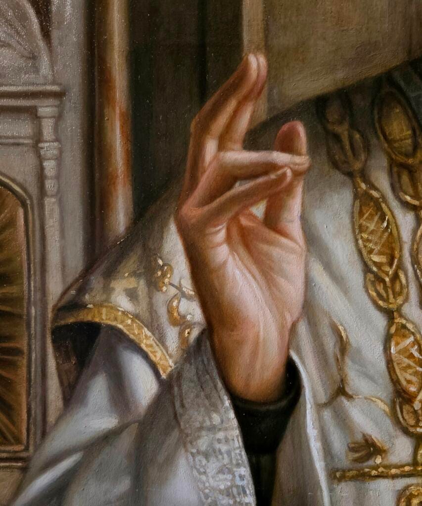 Ritratto del Beato Carmine De Palma – Giorgio Esposito - Particolare